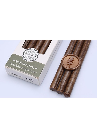 Mühür Mumu Çubuk 11mmx120mm 10 lu Paket Model: 547 KARAMEL BRONZ