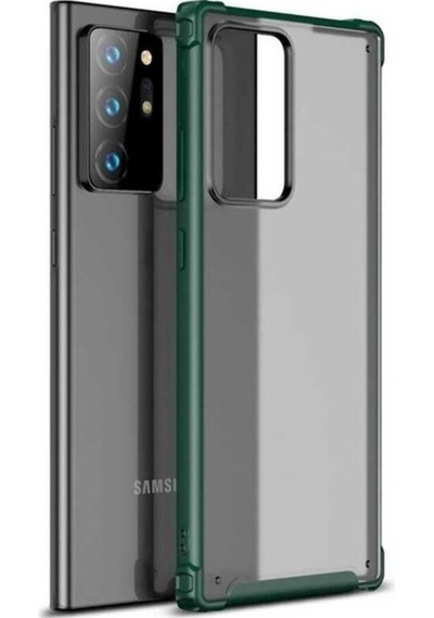 Galaxy Note 20 Ultra Kılıf Zore Volks Kapak Koyu Yeşil