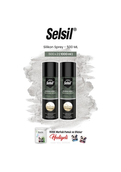 Selsil Silikon Sprey, 500 Ml 2 Adet Ve Rosie Pamuk