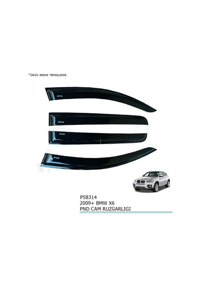 Bmw X6 Cam Rüzgarlığı 2009+