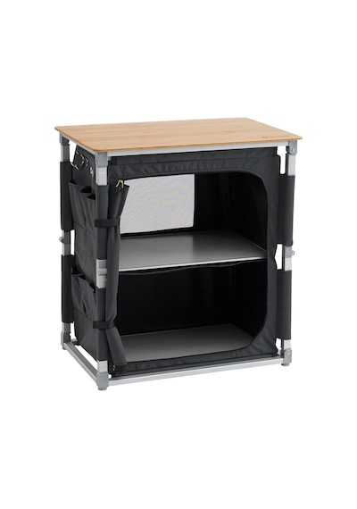 Outwell Padres Storage Unit Bambu Portaatif Kamp Mutfağı Çok Renkli