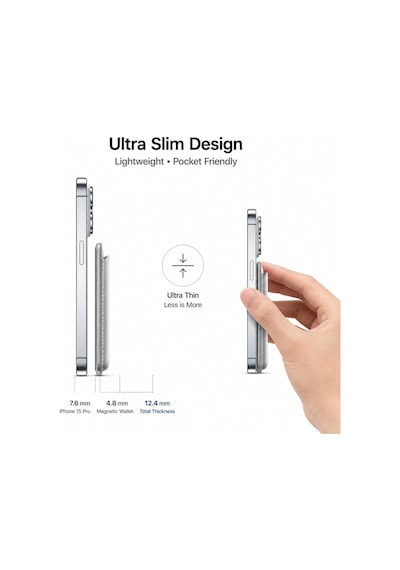 Lexroo Magsafe Uyumlu Deri Kartlık Cüzdan Standart