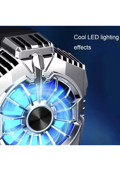 X20 Yarı İletken Telefon Soğutucu Led Işıklı Arka Klipsli Oyun Performans Radyatörü