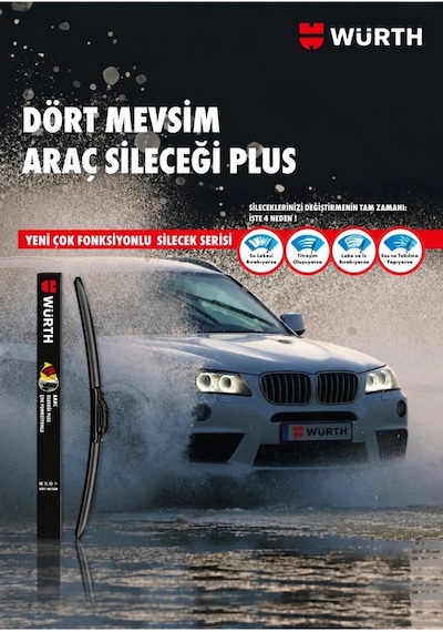 Würth Silecek Süpürgesi Plus 500 Mm 50 Cm 9 Aparatlı
