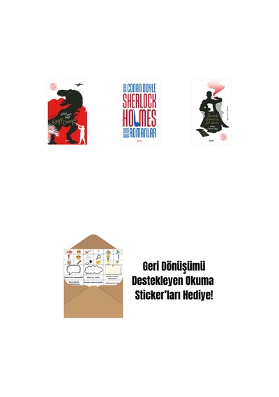Kayıp Dünya + Sherlock Holmes - Bütün Romanlar Ciltli + Sherlock Holmes'un Son Görevi + Okuma Sticker'ları