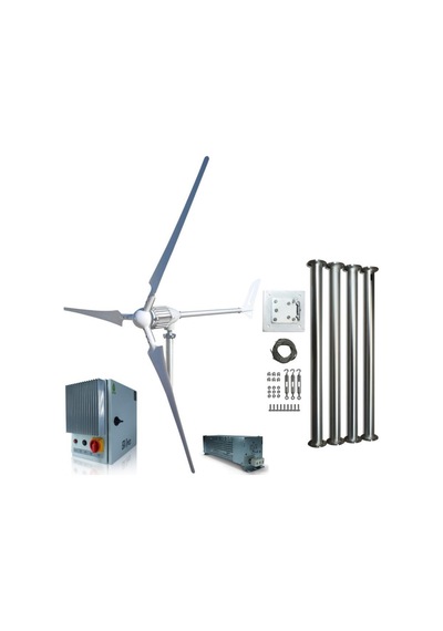 İsta Breeze Set İ 2000w 24v/48v Rüzgar Türbini + Wind Pro Şarj Kontrol + Direk Seti