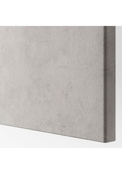 Dolap Kombinasyonu, Beyaz-açık Gri Taş Görünümlü, 180x42x74 Cm, Kallvıken Atlus