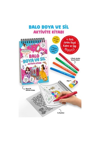 Balo - Boya Ve Sil Aktivite Kitabı - Vzqg-885949