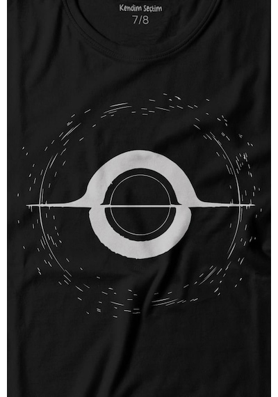 Kendim Seçtim Kara Delik Uzay Zaman Galaksi Karadelik Baskılı Tişört Çocuk T-shirt 001