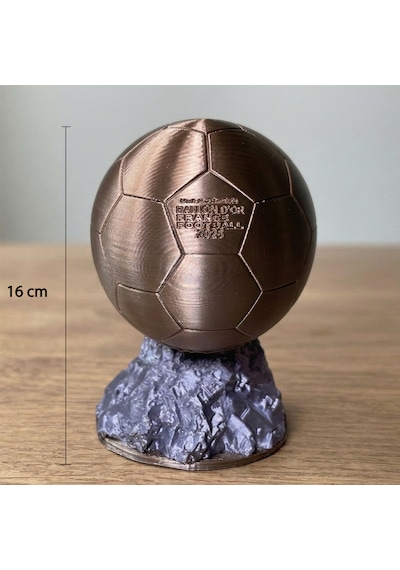 Riva Self Ballon D'or Altın Top Dünyanın En İyi Futbolcusu Ödülü Koleksiyonluk Figür - 13 Cm