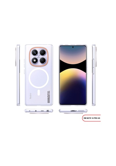 Redmi Note 14 Pro 4g Magsafe Uyumlu Mat Sert Klein Kılıf Beyaz