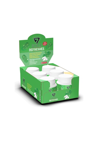 7stıck Sekersız Spearmınt Aromalı Draje Sakız 60 Pcs 6adet