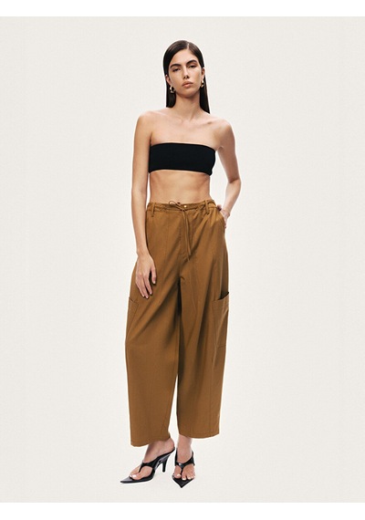 Nocturne Cep Detaylı Baggy Pantolon N26yn3473 Camel