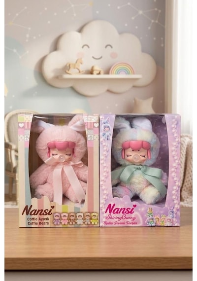 Nansi Figür Bebek - 17 Cm Emzikli Sevimli Arkadaşım Peluş Kostümlü Oyuncak Bebek
