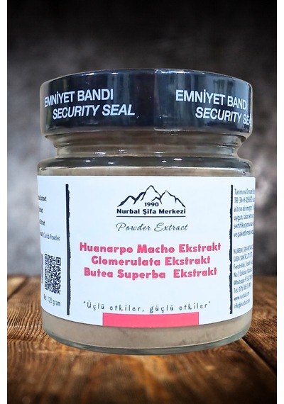 Nurbal Şifa Merkezi Huanarpo Macho Glomerulata Butea Superba Ekstrakt 120 G
