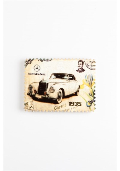 Buzdolabı Magneti 1935 Mercedes Klasik Otomobil