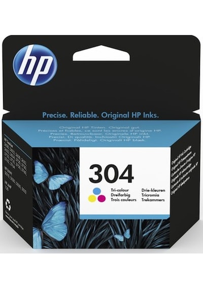 Hp 304 Üç Renkli Mürekkep Kartuşu N9k05ae - 2 Adet