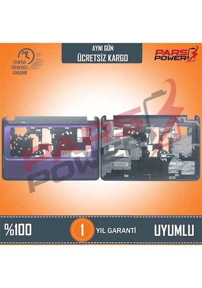 HP Uyumlu Pavilion G6 1015st, G6 1020et, G6 1020st Klavye Üst Kasa Pars Power Mor Kasalı 501372