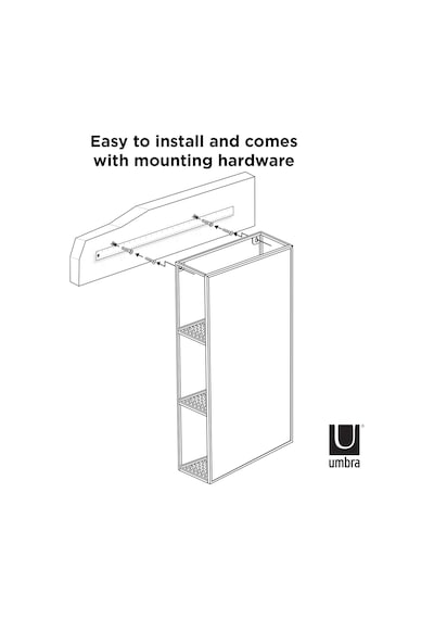 Umbra Cubiko 24x12 İnç Dikdörtgen Siyah Metal Banyo Aynası Depolama Dolabı 3 Raflı Diğer Umbra Cubiko 24x12 İnç Dikdörtgen Siyah Metal Banyo Aynası Depolama Dolabı 3 Raflı Diğer