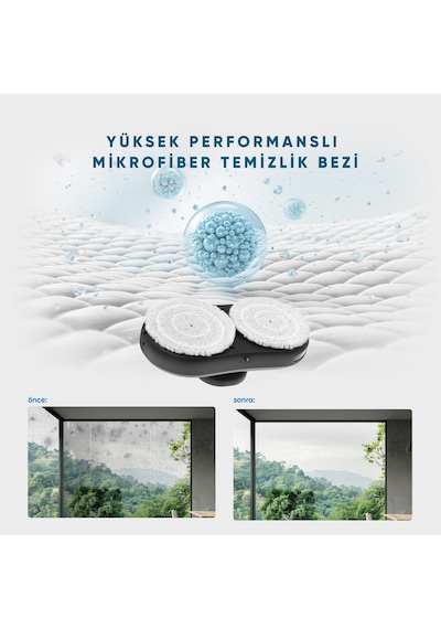 Akıllı Cam Silme Robotu Su Hazneli