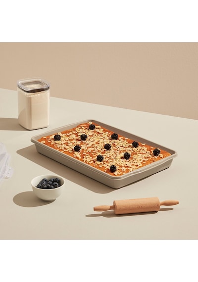 Dikdörtgen Kek Pasta Börek Saklama Kabı, Kilitli Borcam Taşıma Kabı Büyük Boy 45cm Beyaz
