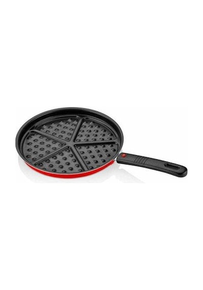 Papilla Redio Waffle Tava Kırmızı 26 CM