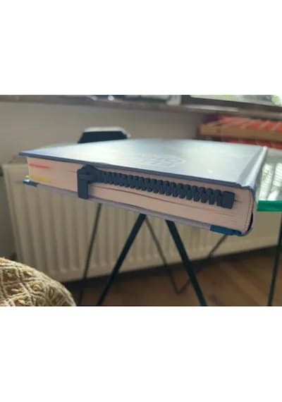 Siyah Renkli Fermuar Tasarımlı Kitap Ayracı Eğlenceli Ve Şık Kitap Okuma Aksesuarı 1 Adet