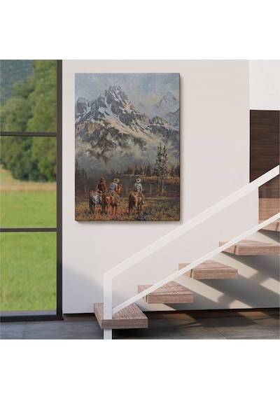Es10 modagos068 Amerikalı Kovboylar Dekoratif Duvar Tablosu-6149 (50 x 70)
