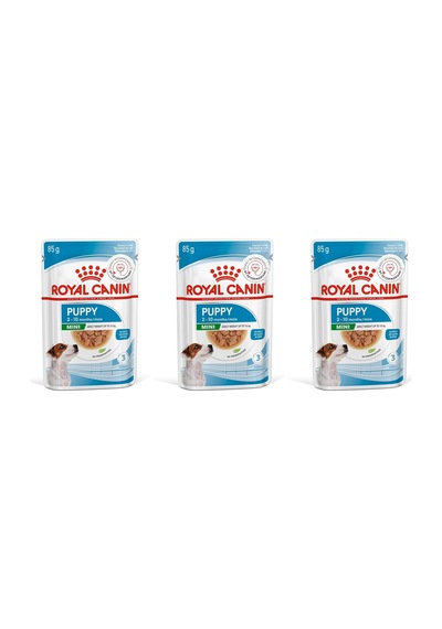 Mini Puppy Köpek Yaş Mama, 85 Gr 3 Paketi