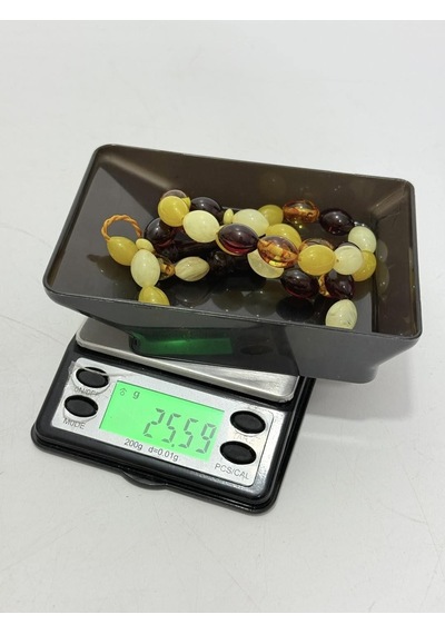 Doğal Kaya Damla Kehribar Tesbih 33lük 25,50 Gram K018