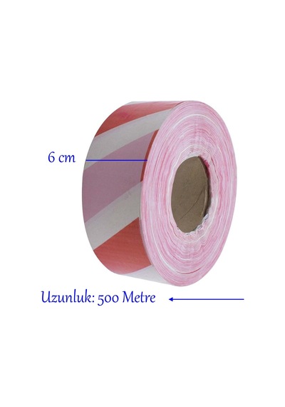 Badem10 Emniyet Şeridi İkaz Uyarı Uyarıcı Bandı 500 Metre Bant En 6 Cm İnşaat Kaza Olay Yeri Otopark Konut