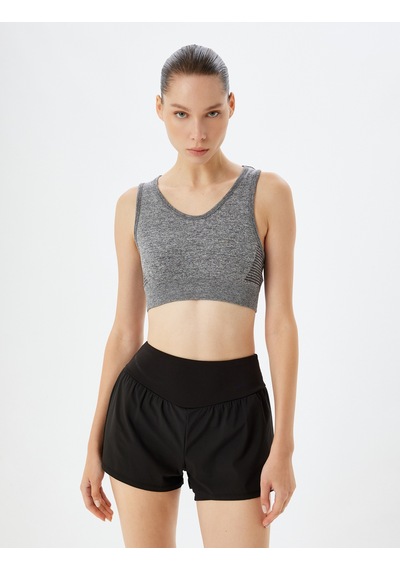 Koton Sporcu Sütyeni U Yaka Slim Fit Sırt Detaylı Kırçıllı Gri Melanj 5wak30106nk Gri Melanj Koton Sporcu Sütyeni U Yaka Slim Fit Sırt Detaylı Kırçıllı Gri Melanj 5wak30106nk Gri Melanj