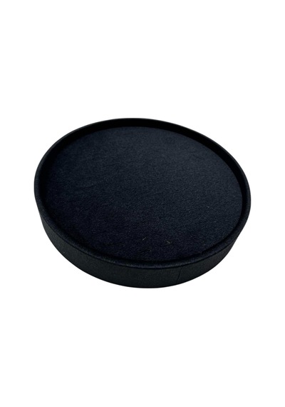 Silindir Model Süet Kumaş Gri Renk 20/20 Cm Batırmalı Küpe-piercing Tablası Siyah