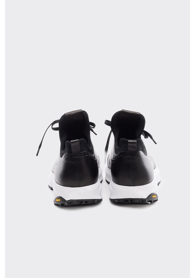 Derinet Hakiki Deri Erkek Sneakers Siyah Siyah