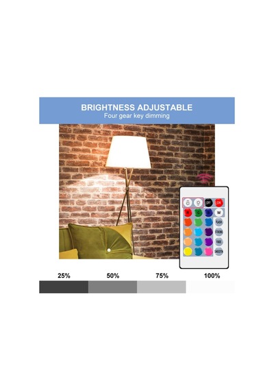 Yeni 2025 Rgb Led Ampul Çok Renkli Led Home Uzaktan Kumandalı Dim Edilebilir Ampul Rengarenk Ampül, Drwlampül Diğer