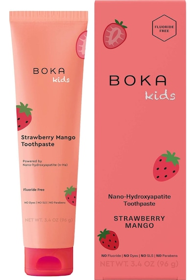 Boka Kids Strawberry Mango N-ha Florürsüz Çocuk Diş Macunu 96gr