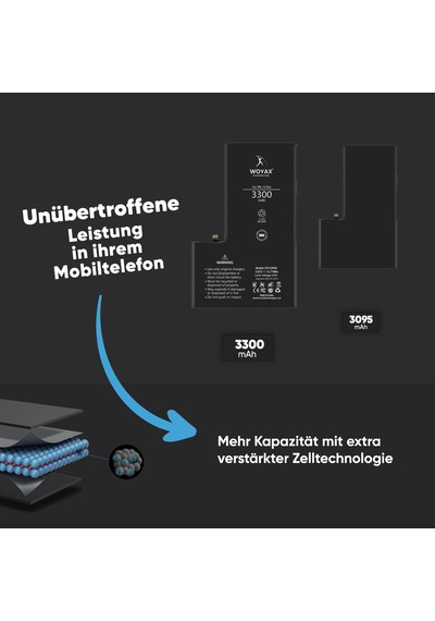 Woyax Apple Uyumlu iPhone 13 Pro  Premium Batarya 3300 Mah Yüksek Kapasite