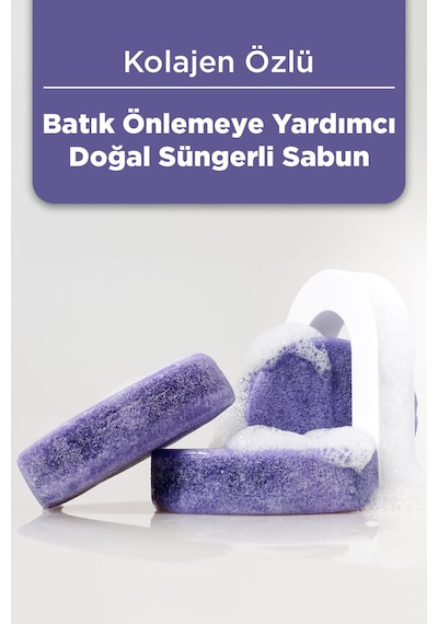 Kolajen Özlü Batık Ve Çilek Bacak Onarımına Yardımcı Doğal Süngerli Sabun Kollejen