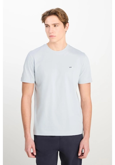 Regular Fit Patch Logo T-shirt Concrete Gray Renkli