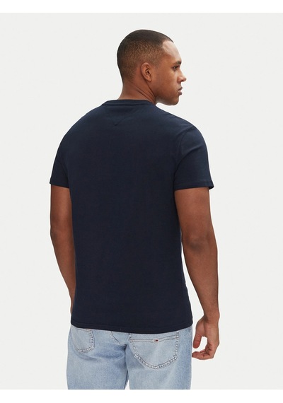 Tommy Hilfiger Tommy Hılfıger Erkek T-shırt Dm0dm20817-c1g Lacivert