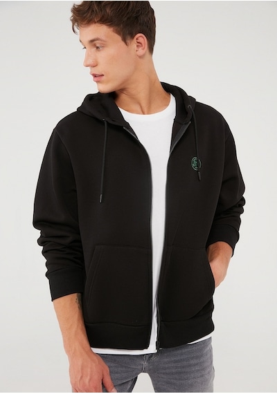 Mavi - Fermuarlı Siyah Sweatshirt 066979-900 Siyah
