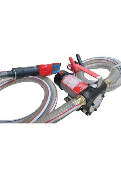 12 Volt Mazot Aktarma Pompası&5 Metre Telli Hortum&sayaçlı Tabanc