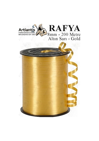 Rafya Şerit Kurdela 1 Adet 8mm 200 Metre Rabant Rafya Renkli Hediye Paketleme İpi Kurdela Balon Bağlama Ponpon Yapma Diğer 41223632
