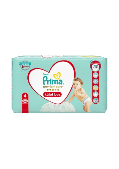 Prima Premium Care Külot Bez No4 44lü Süper Yumuşak Esnek Koruma Tarı