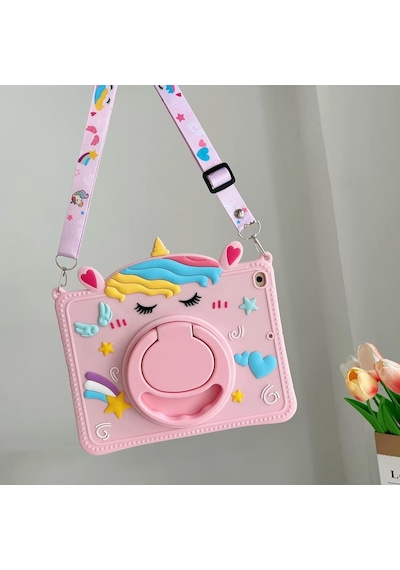 Samsung Galaxy Uyumlu Tab A7 10.4 T500 T505 T507 Kılıf Cute Dolls Standlı Eğlenceli 3d Karekterli Çocuk Kılıfı Kılıf