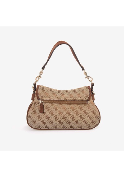 Guess Kadın Vegan Samantha Logo Omuz Çantası Hwjg2313190 Kahverengi