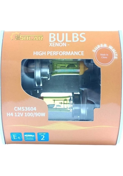 12v H4 100/90w Limon Sarısı Halogen Ampul Takım