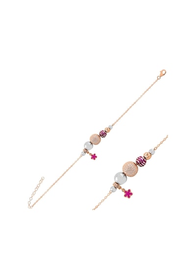 Brezza Lusso Jewelry Zirkon Taşlı Hareketli Parçalı Kadın Charm Bileklik