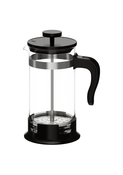 French Press, Paslanmaz Çelik-siyah, 1 Lt Çok Renkli