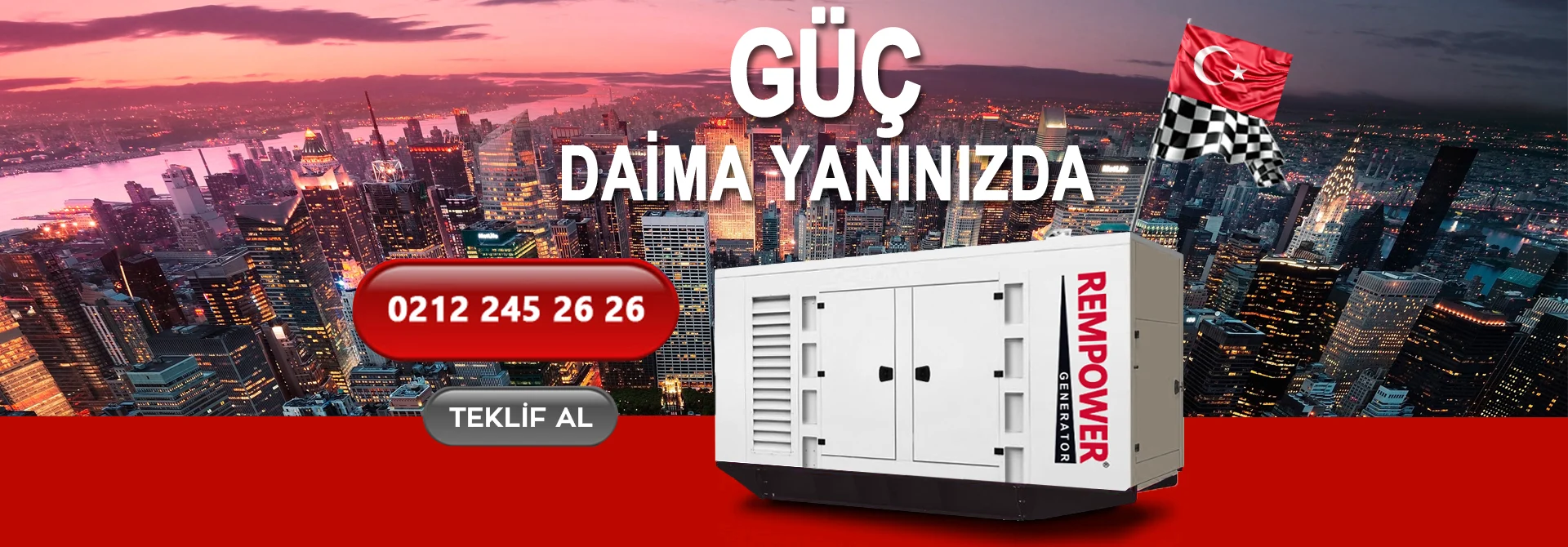 Rempower Rg 16000 E3 Marşlı 16 Kva Trifaze Benzinli Jeneratör